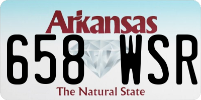 AR license plate 658WSR