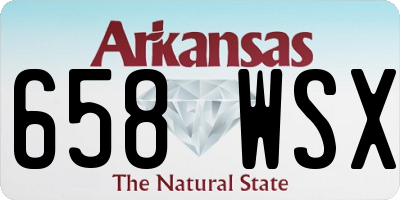 AR license plate 658WSX