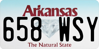 AR license plate 658WSY
