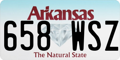 AR license plate 658WSZ