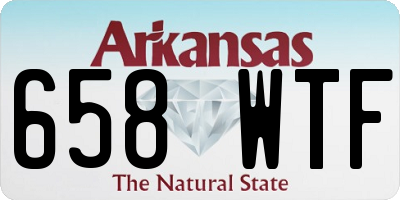 AR license plate 658WTF