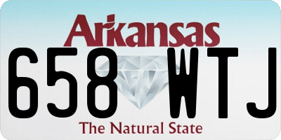 AR license plate 658WTJ
