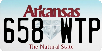 AR license plate 658WTP