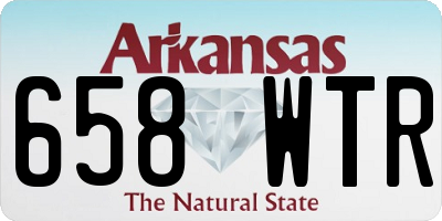 AR license plate 658WTR