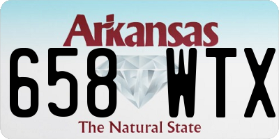 AR license plate 658WTX