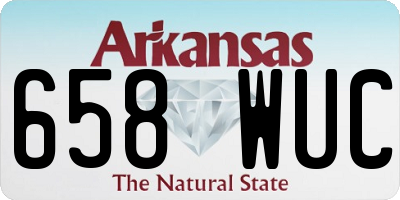 AR license plate 658WUC