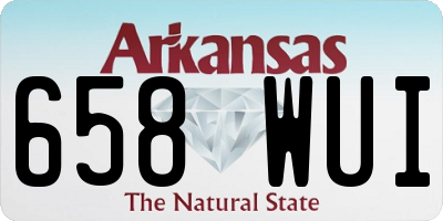 AR license plate 658WUI