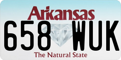 AR license plate 658WUK
