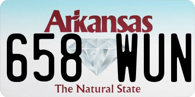 AR license plate 658WUN