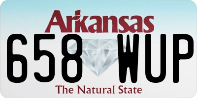 AR license plate 658WUP