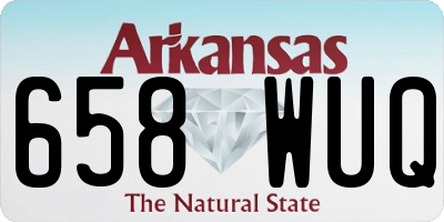 AR license plate 658WUQ