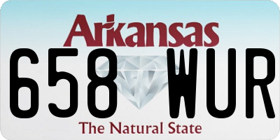 AR license plate 658WUR
