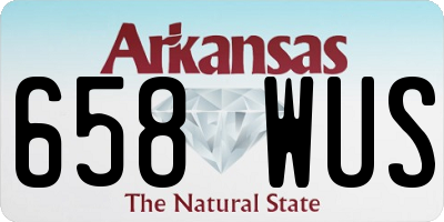AR license plate 658WUS