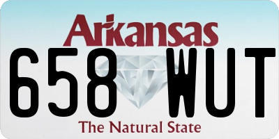 AR license plate 658WUT
