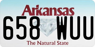 AR license plate 658WUU