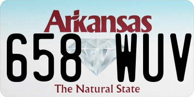 AR license plate 658WUV