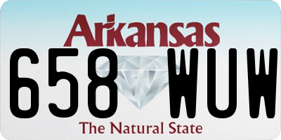 AR license plate 658WUW