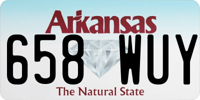 AR license plate 658WUY