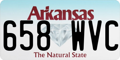 AR license plate 658WVC