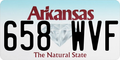 AR license plate 658WVF