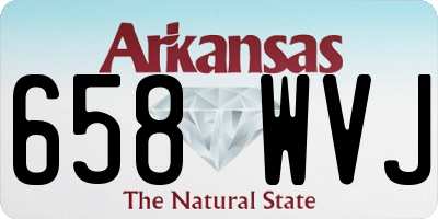 AR license plate 658WVJ