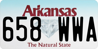 AR license plate 658WWA