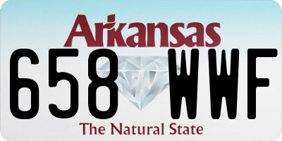AR license plate 658WWF