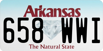 AR license plate 658WWI