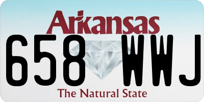 AR license plate 658WWJ