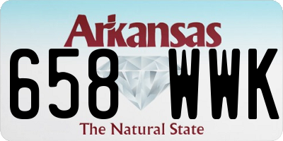 AR license plate 658WWK