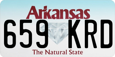 AR license plate 659KRD