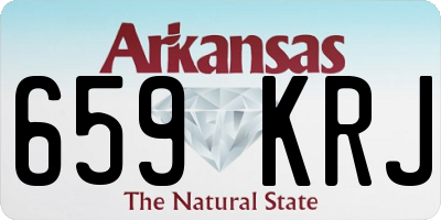 AR license plate 659KRJ