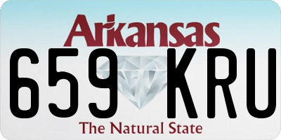 AR license plate 659KRU