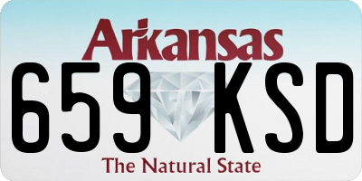 AR license plate 659KSD