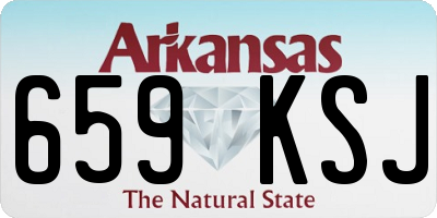 AR license plate 659KSJ