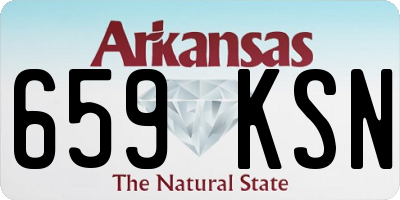 AR license plate 659KSN