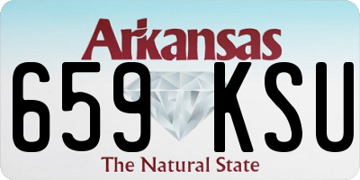 AR license plate 659KSU
