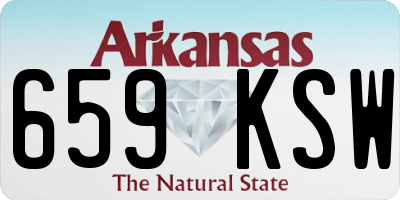 AR license plate 659KSW