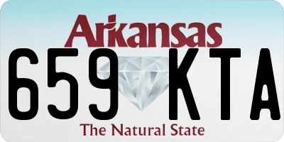 AR license plate 659KTA