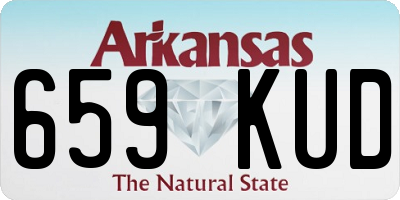 AR license plate 659KUD