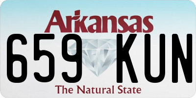 AR license plate 659KUN