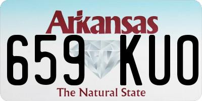 AR license plate 659KUO