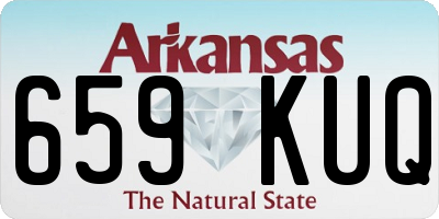 AR license plate 659KUQ