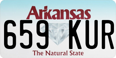 AR license plate 659KUR