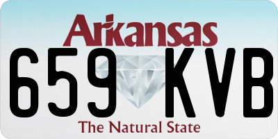 AR license plate 659KVB