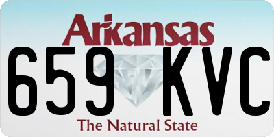 AR license plate 659KVC