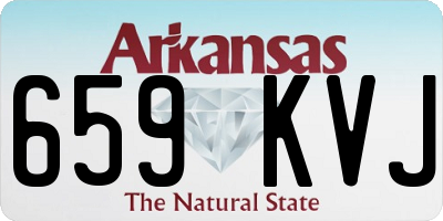 AR license plate 659KVJ