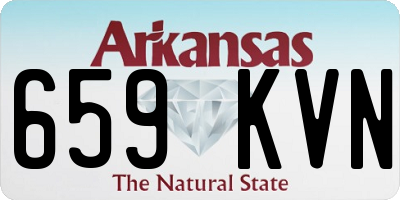 AR license plate 659KVN