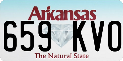 AR license plate 659KVO