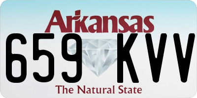 AR license plate 659KVV